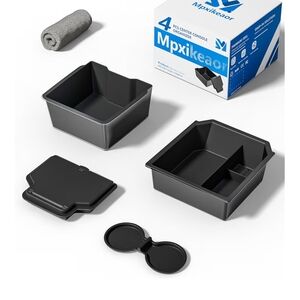 Mpxikeor Black Console Organizer Set